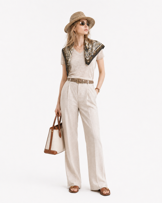 The Portofino Tencel-Linen Trousers