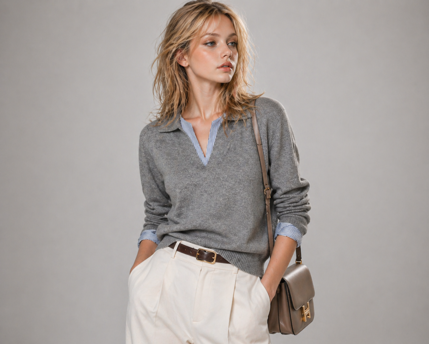 The Greyfield Layered Knit Polo